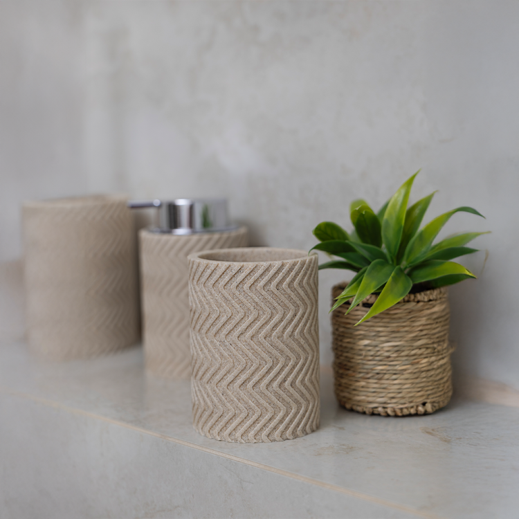 Kubek łazienkowy SANO beżowy